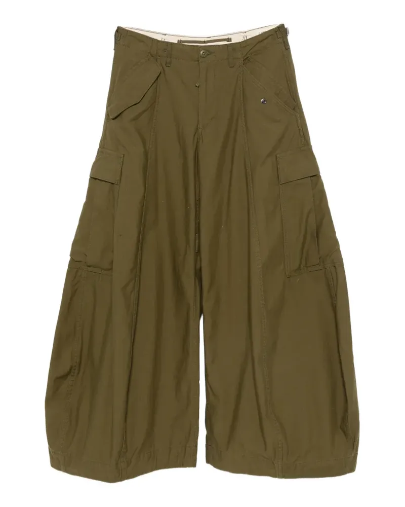 R13 Jean wide-leg cargo pants - Grün Grün