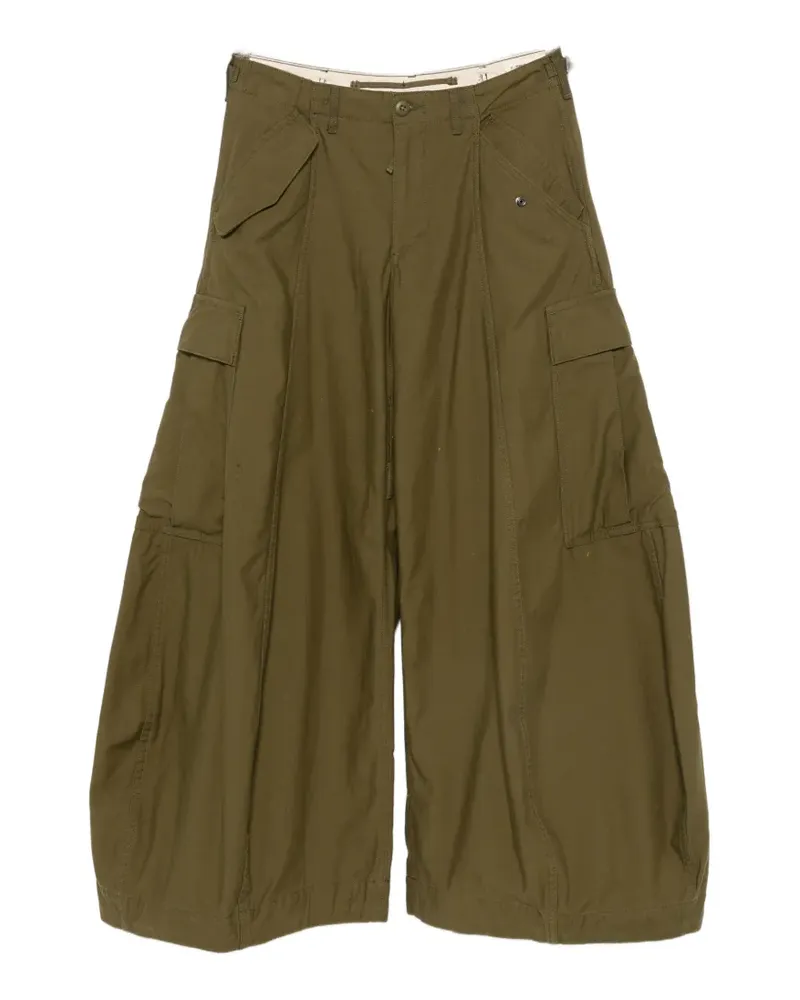 R13 Jean wide-leg cargo pants - Grün Grün