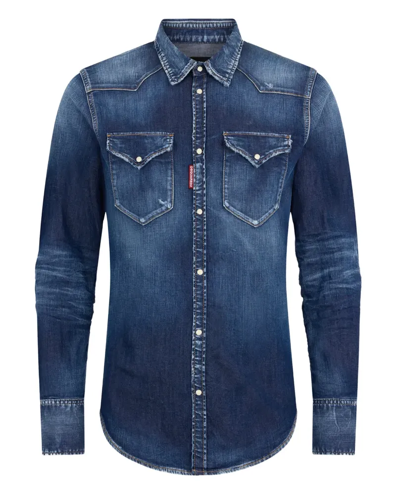 Dsquared2 Klassisches Hemd - Blau Blau
