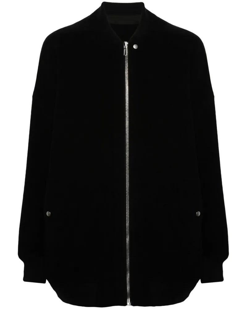 Rick Owens Jumbo Peter Flight Mantel - Schwarz Schwarz
