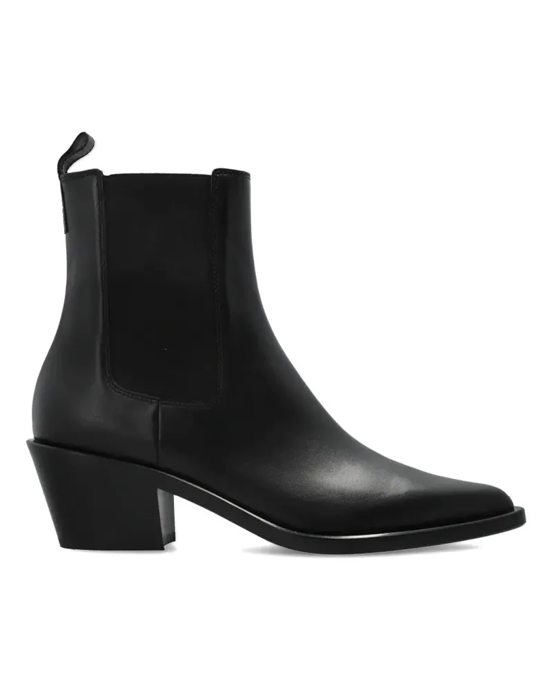 Gianvito Rossi pointed-toe ankle boots - Schwarz Schwarz