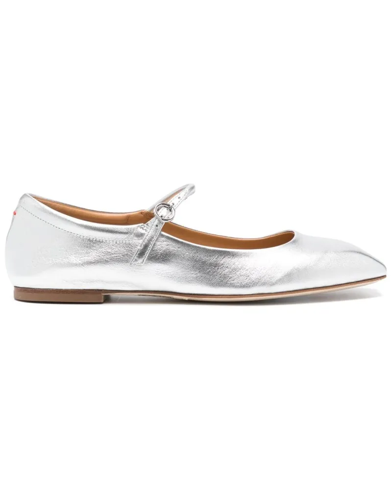aeyde Uma Ballerinas - Silber Silber
