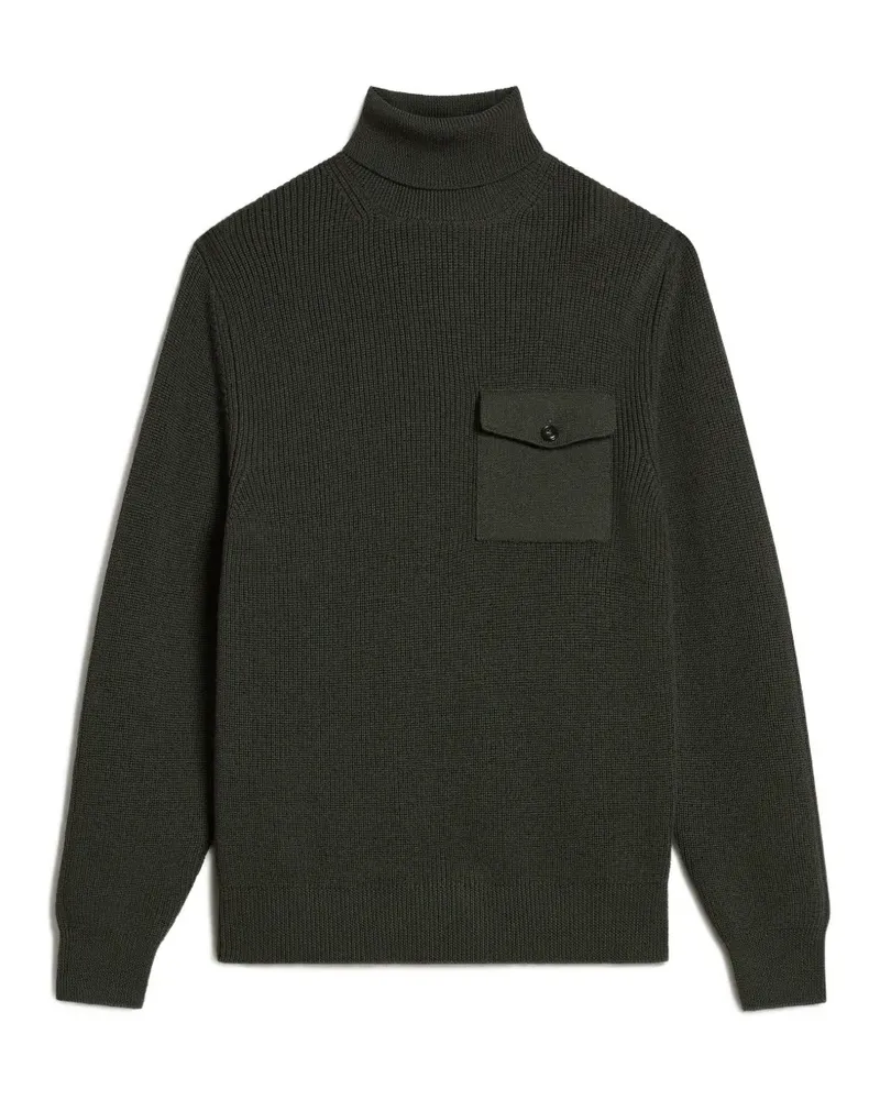 Woolrich Rollkragenpullover mit Tasche - Grün Grün