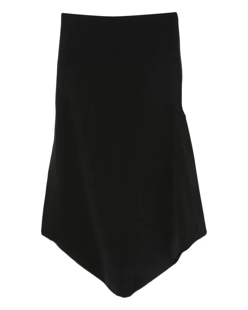 Jean Paul Gaultier asymmetric midi skirt - Schwarz Schwarz