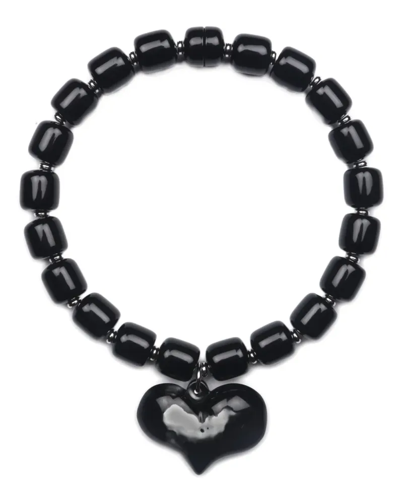 JULIETTA Amore heart-charm necklace - Schwarz Schwarz