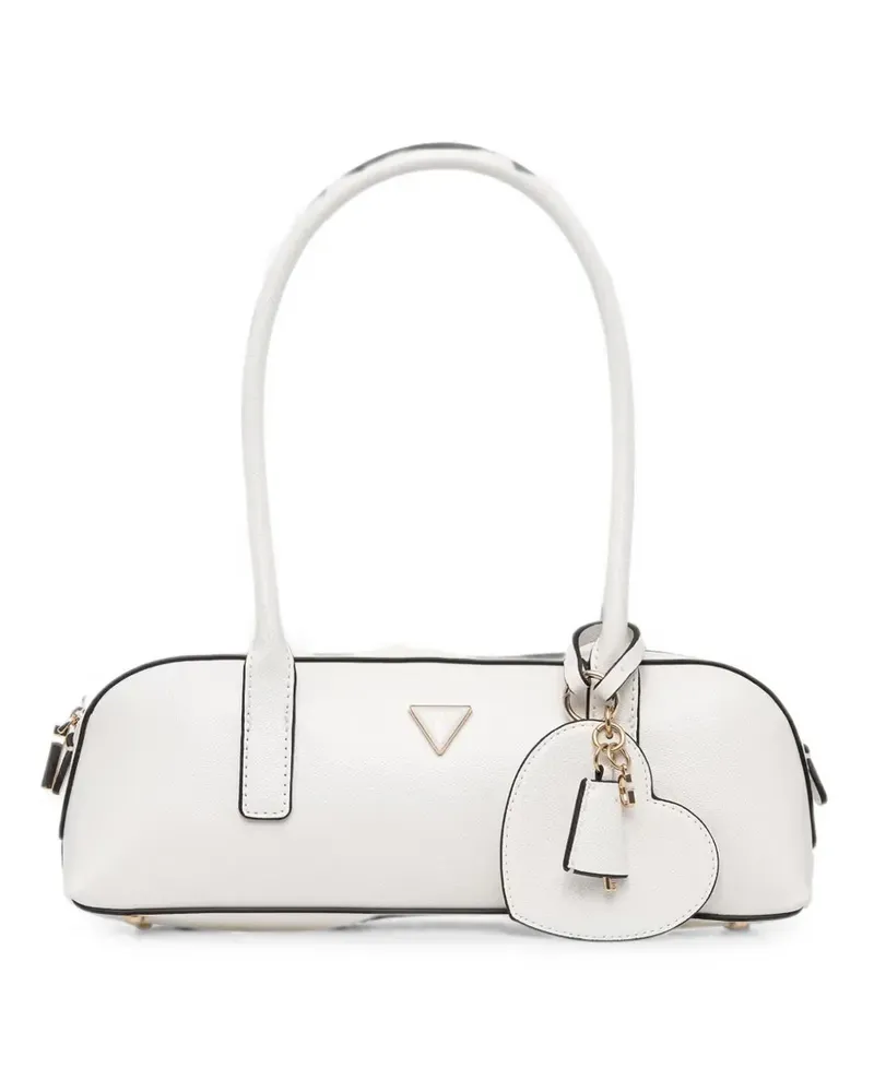 Guess Isobel Tote Bag mit Herzanhänger-Schild - Weiß Weiß