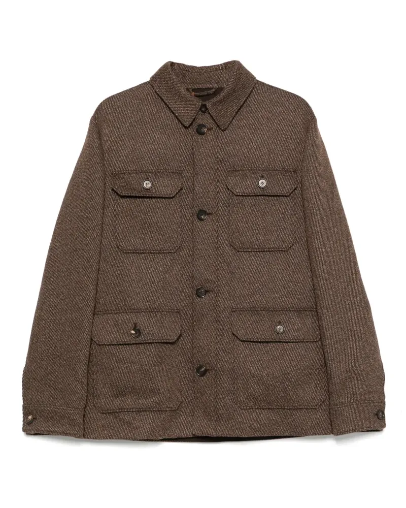Loro Piana Andover Jacke mit Knöpfen - Braun Braun