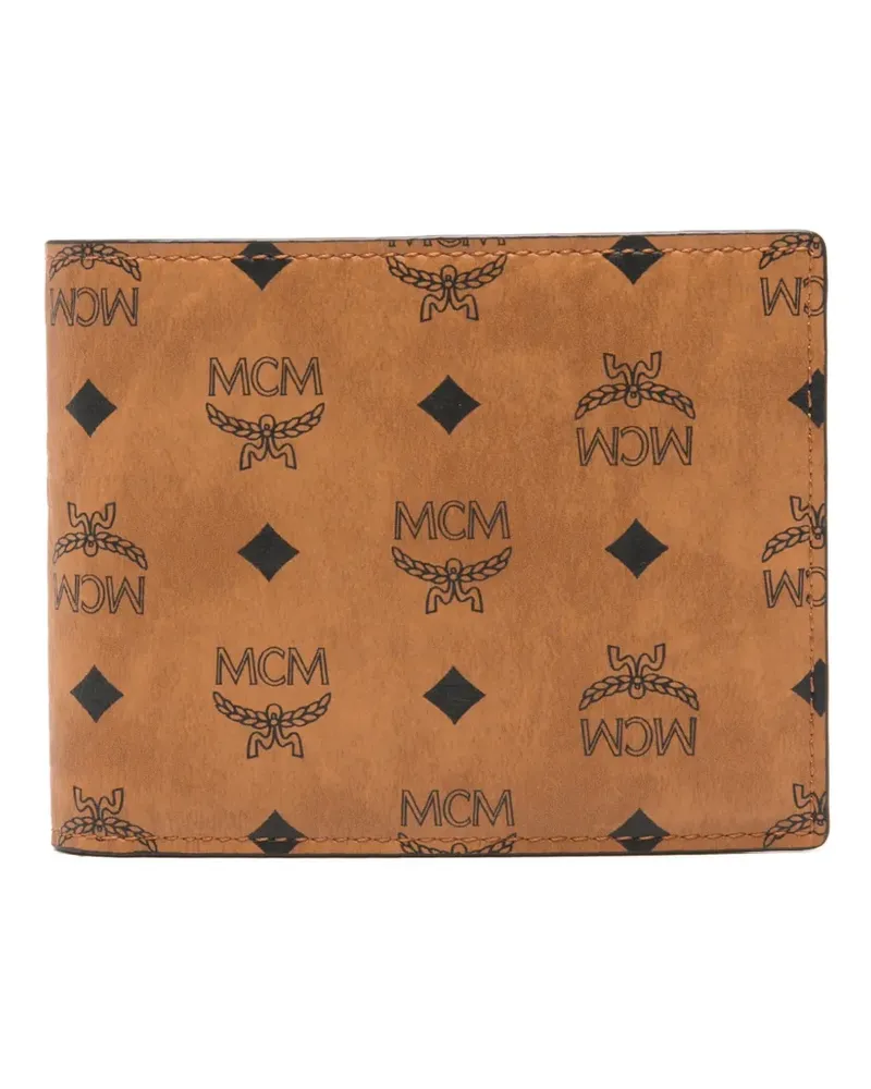 MCM Portemonnaie mit Monogramm - Braun Braun