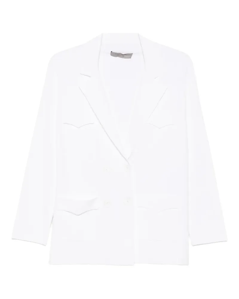 D.EXTERIOR double-breasted peak-lapel blazer - Weiß Weiß