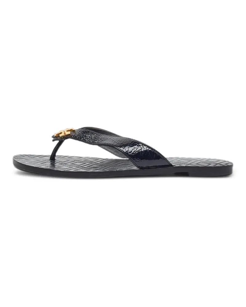 Tory Burch Miller Sandalen mit Logo - Schwarz Schwarz