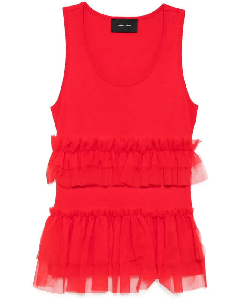Simone Rocha Klassisches Tanktop - Rot Rot