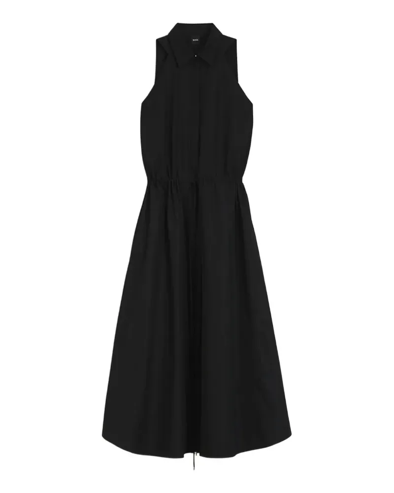 HUGO BOSS halterneck drawstring-waist dress - Schwarz Schwarz