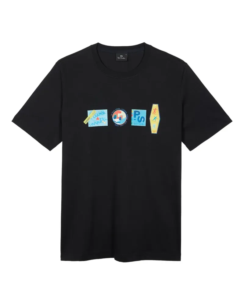Paul Smith T-Shirt mit grafischem Print - Schwarz Schwarz