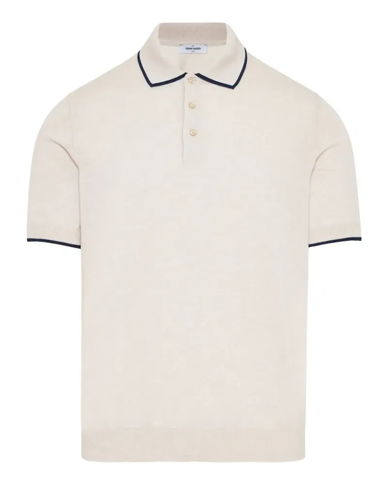 Gran Sasso Gestricktes Poloshirt - Nude Nude