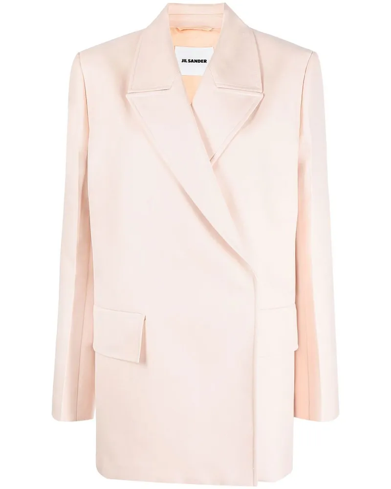 Jil Sander Doppelreihiger Blazer Nude