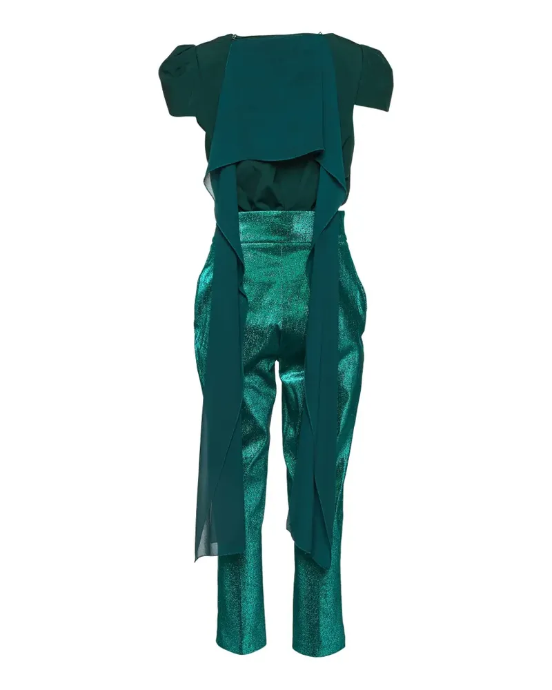 Elisabetta Franchi Set aus Body und Hose - Grün Grün