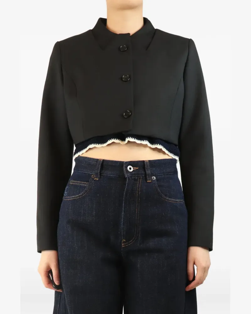 COPERNI cropped jacket - Schwarz Schwarz