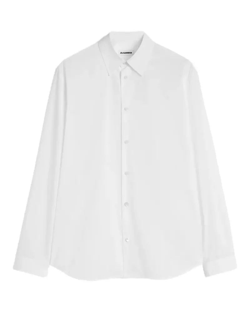 Jil Sander Hemd aus Popeline - Weiß Weiß