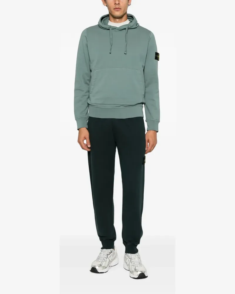 Stone Island Fleece-Hoodie aus Bio-Baumwolle - Grün Grün