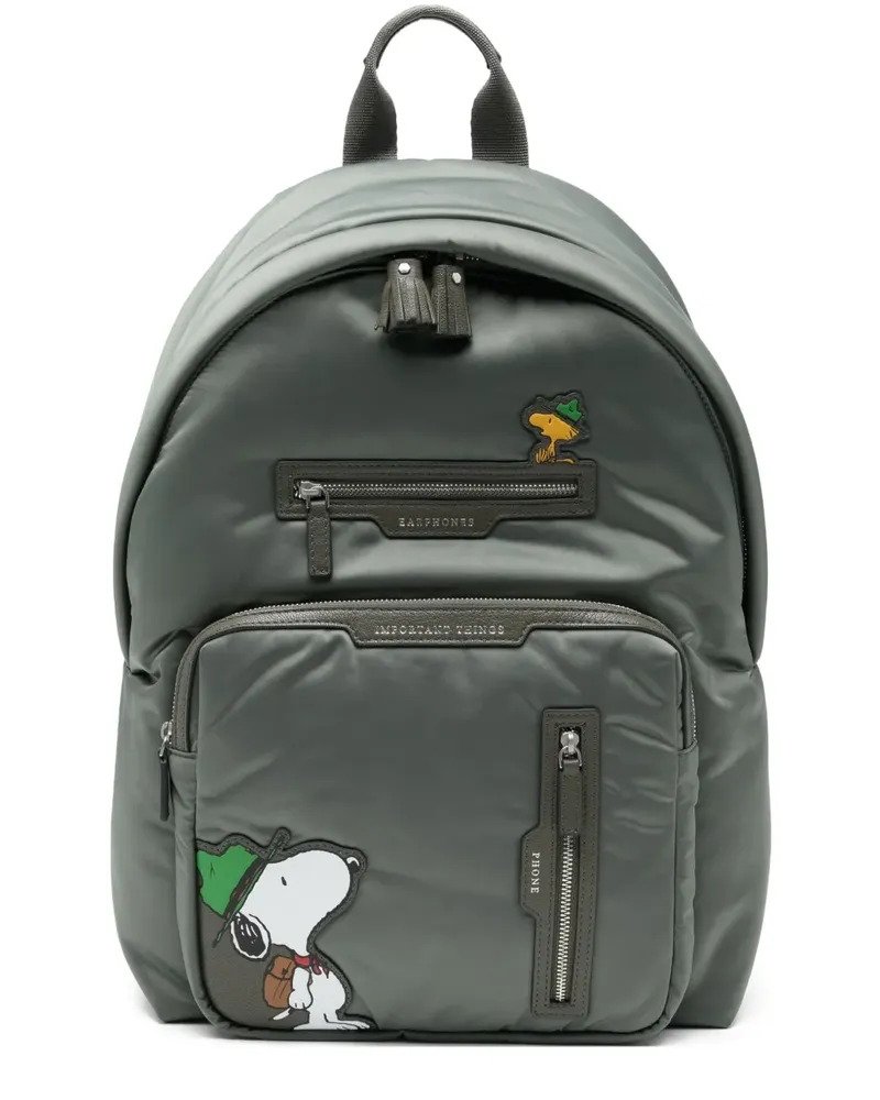 Anya Hindmarch x Peanuts Snoopy Rucksack - Grün Grün