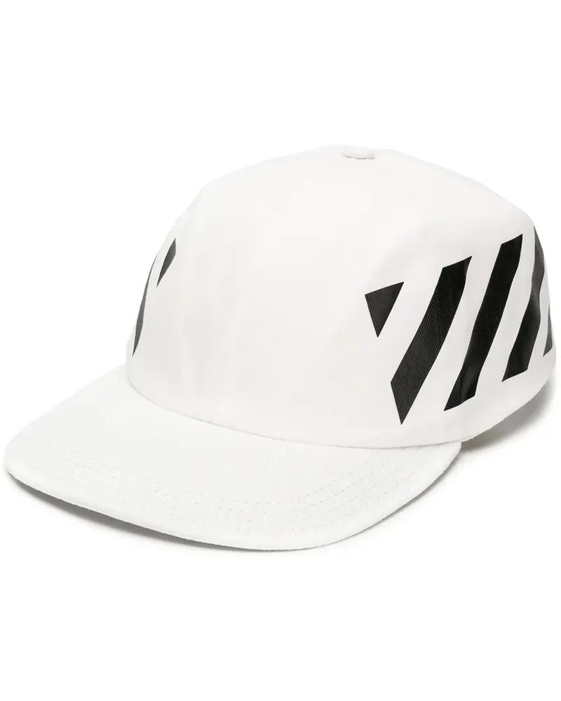 OFF-WHITE Diag' Baseballkappe - Weiß Weiß