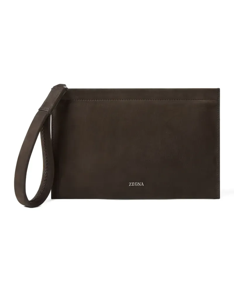 Ermenegildo Zegna Mini-Clutch - Braun Braun