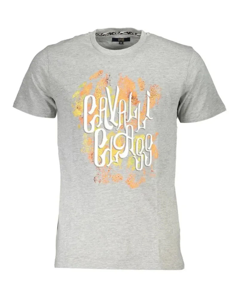 Roberto Cavalli graphic-print T-shirt - Grau Grau