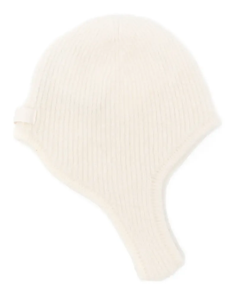 Jacquemus knit beanie hat - Weiß Weiß