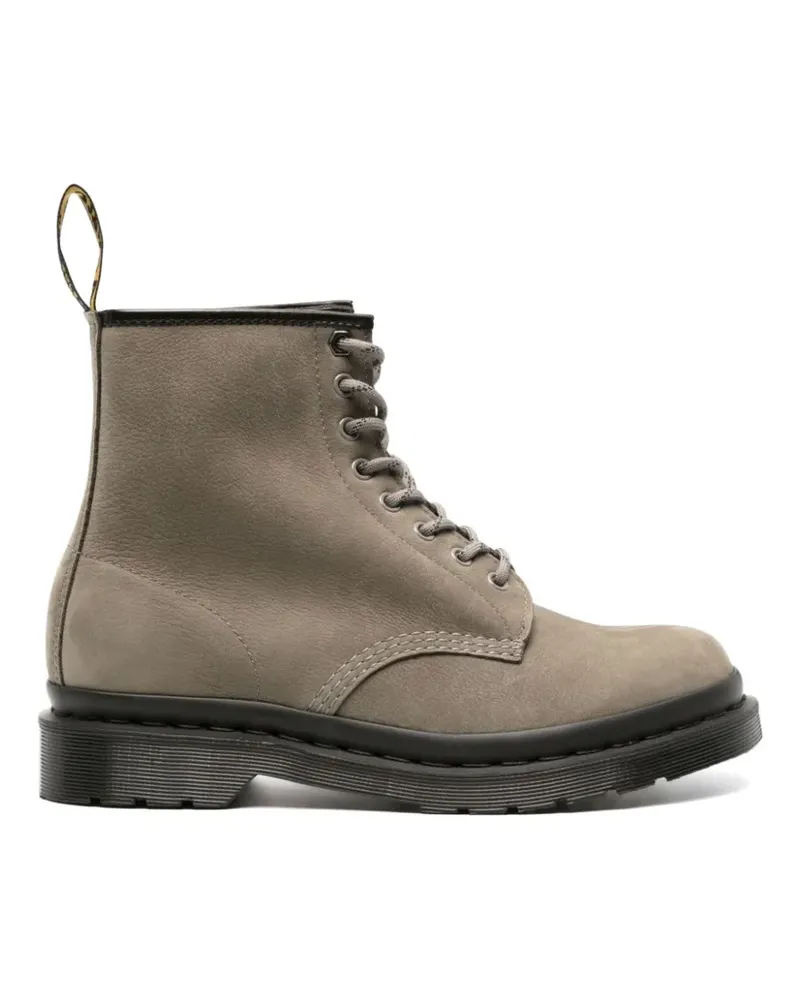 Dr.Martens 1460 Milled suede combat boots - Grau Grau