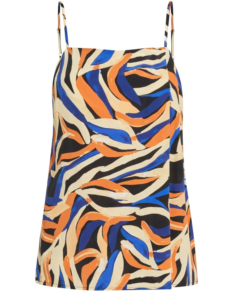 Shona Joy Seidentop mit Print Orange