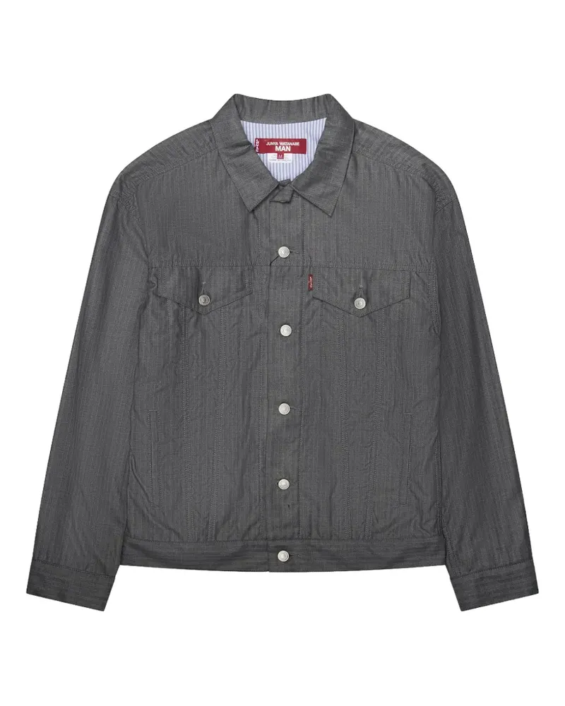 Junya Watanabe striped shirt jacket - Grau Grau