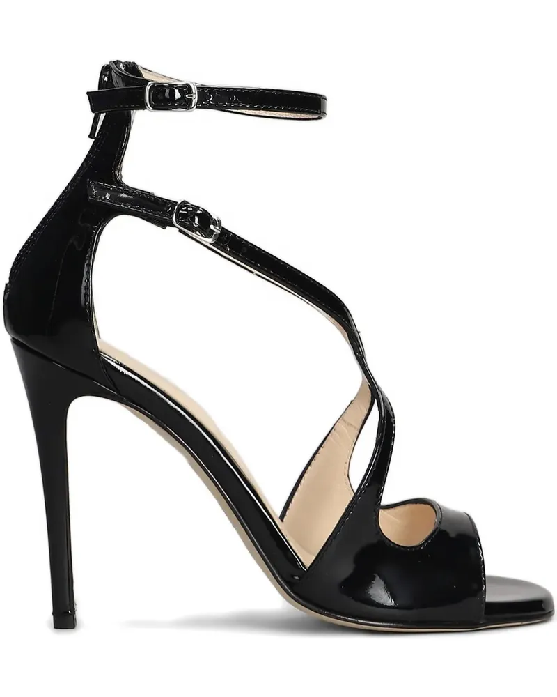 Anna F. Sandalen aus Leder - Schwarz Schwarz