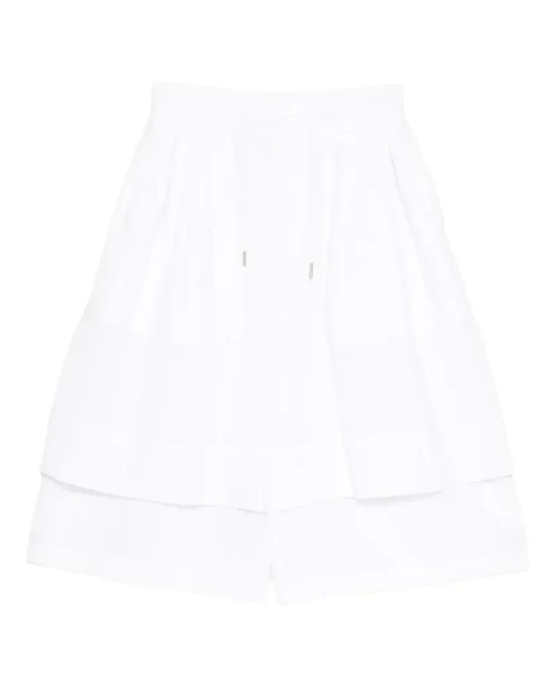 SONGZIO layered drawstring shorts - Nude Nude