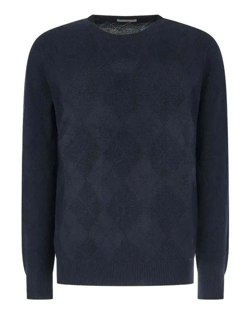 Ballantyne Wollpullover mit Argyle-Muster - Blau Blau
