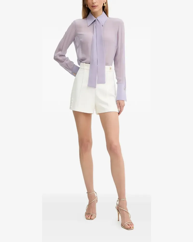 Elisabetta Franchi crêpe mini shorts - Weiß Weiß