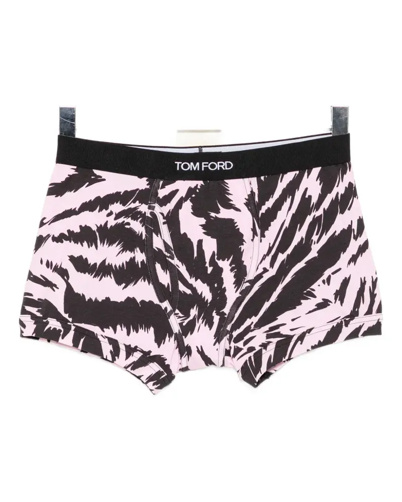 Tom Ford tiger-print boxer briefs - Rosa Rosa