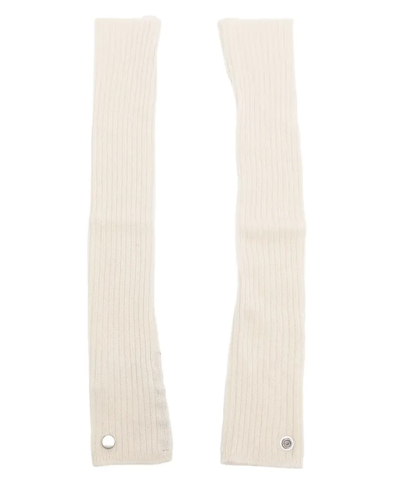 Rick Owens Handschuhe mit Stulpen - Nude Nude