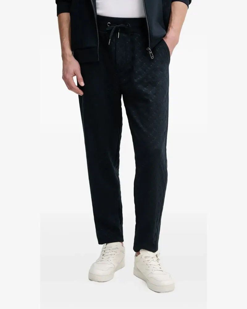 JOOP! quilted logo-plaque pants - Blau Blau