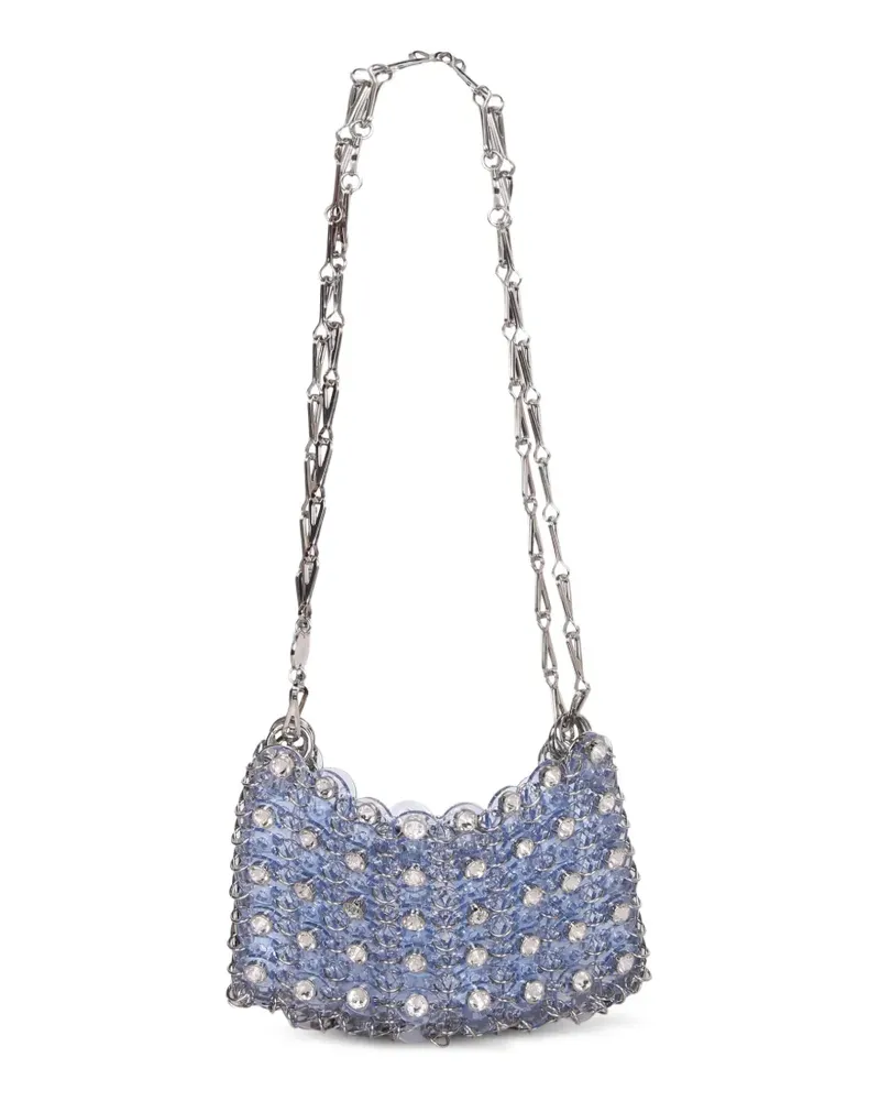 Paco Rabanne 1969 Schultertasche mit Kristallen - Blau Blau