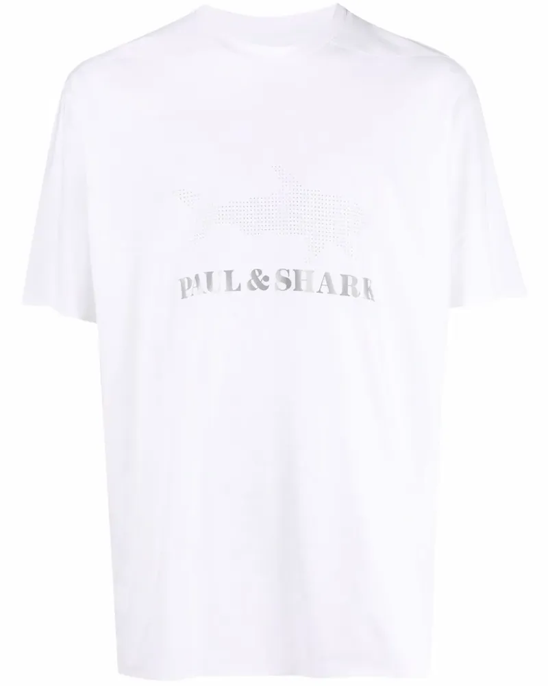 Paul & Shark T-Shirt mit Logo-Print - Weiß Weiß
