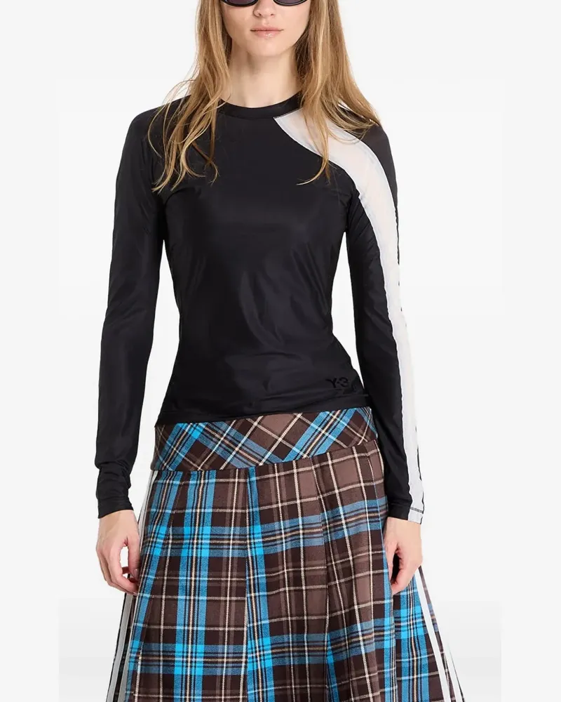 Y-3 long-sleeve T-shirt - Schwarz Schwarz