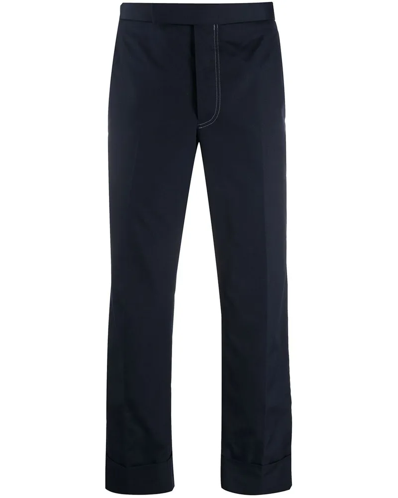 Thom Browne Klassische Cropped-Hose Blau