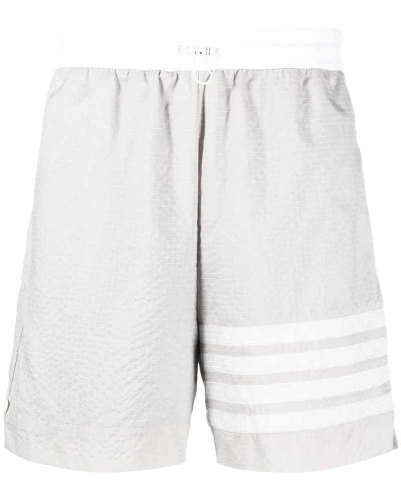 Thom Browne Joggingshorts mit Streifen - Grau Grau