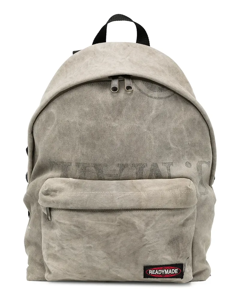 READYMADE Rucksack mit Logo-Patch - Grau Grau