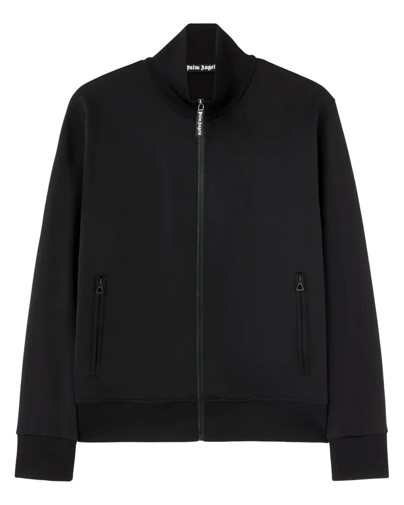 Palm Angels Jacke mit Logo-Print - Schwarz Schwarz