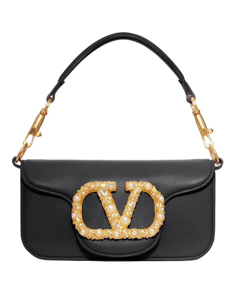 Valentino Garavani Schultertasche mit VLogo-Verzierung - Schwarz Schwarz