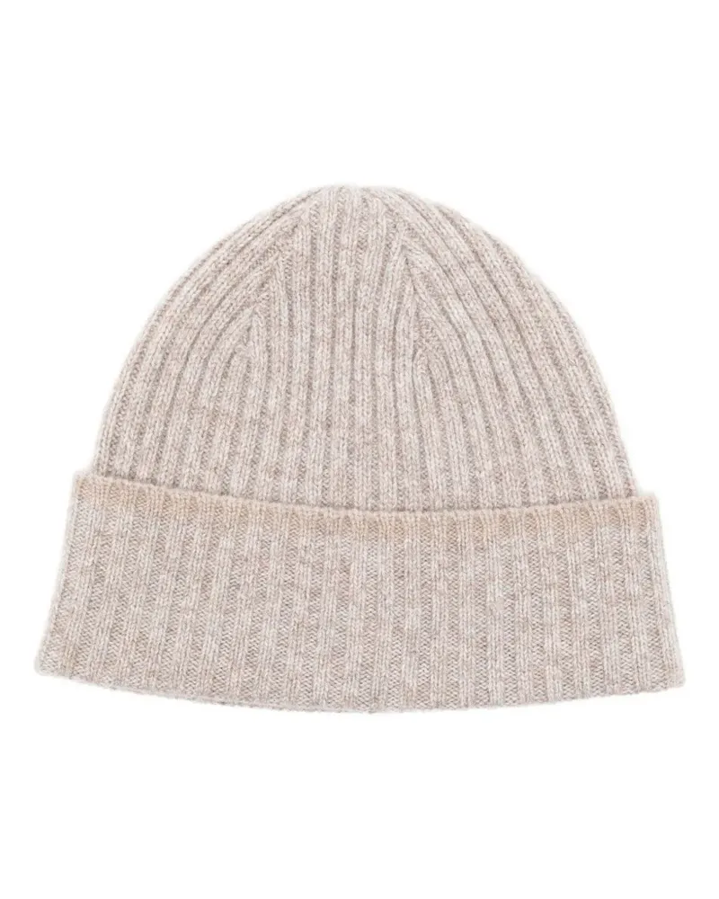 N.Peal Beanie aus Kaschmir - Nude Nude