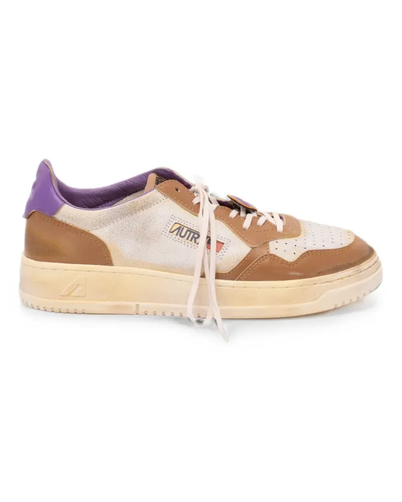 AUTRY Medalist distressed leather sneakers - Weiß Weiß