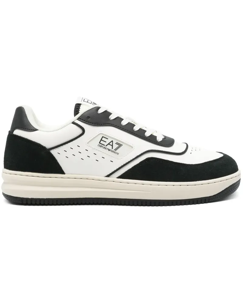 EA7 Sneakers aus Leder - Schwarz Schwarz