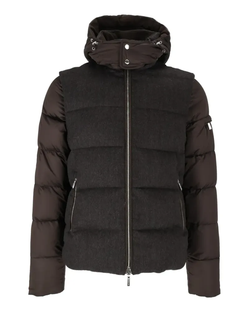 MOORER Casciano-SE9 hooded padded jacket - Braun Braun